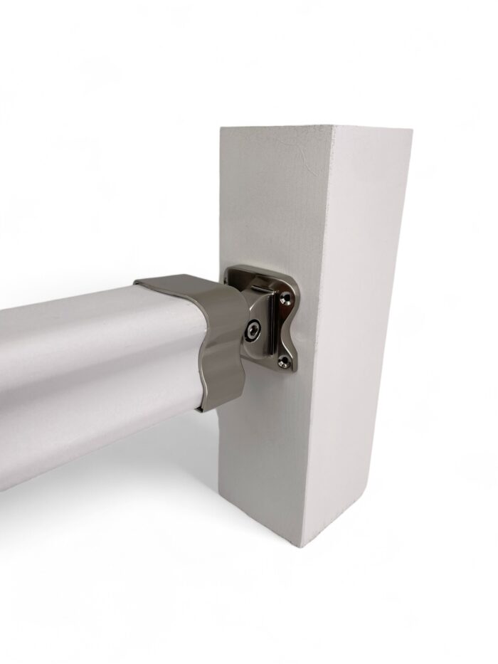 Traditional Brushed Nickel Adjustable Handrail Connector - Image 2