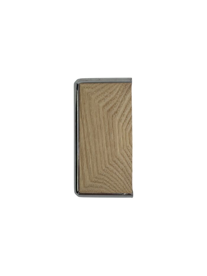 Solution HALF Chrome Newel Cap - In Various Timbers - Image 8