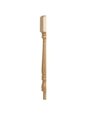 Pine Fluted Georgian HALF Newel Post 90mm x 730mm