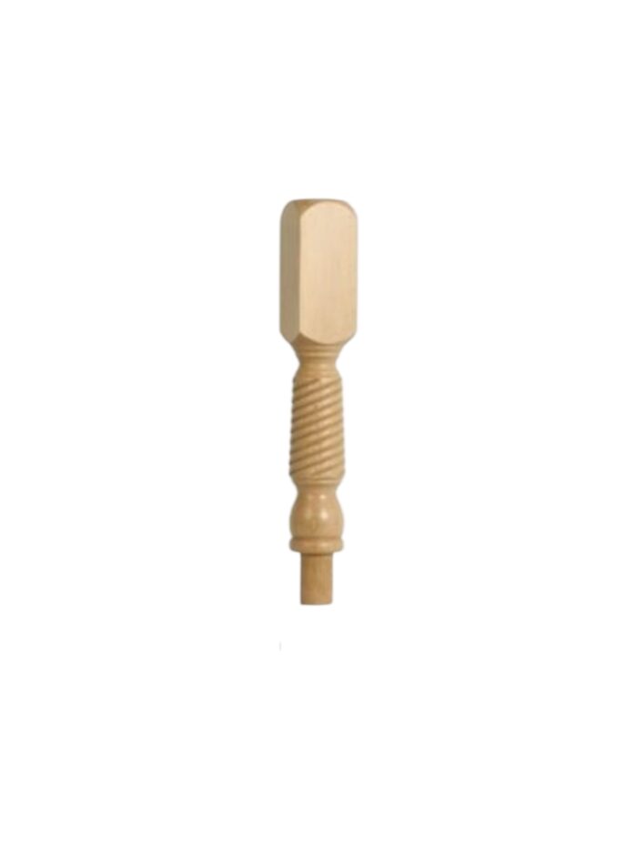 Oak Barley Twist Pulpit Newel Post 90mm x 500mm