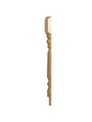 Pine Barley Twist HALF Newel Post 90mm x 730mm