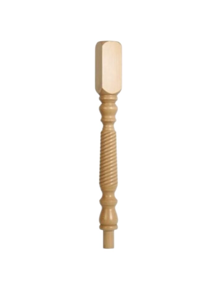 Pine Barley Twist Newel Post 90mm x 790mm