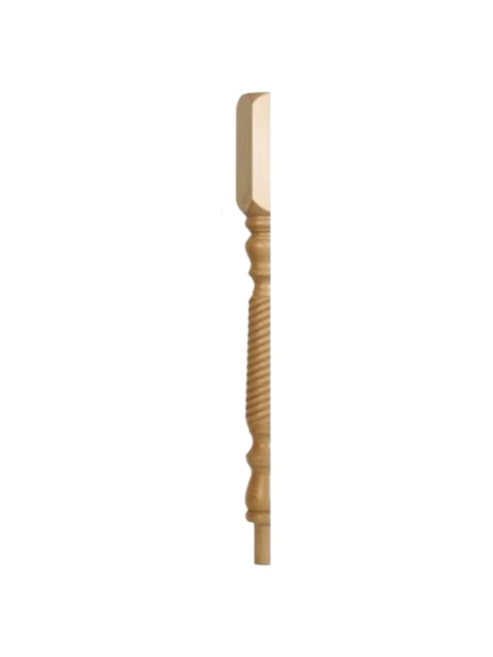 Pine Barley Twist HALF Newel Post 90mm x 790mm