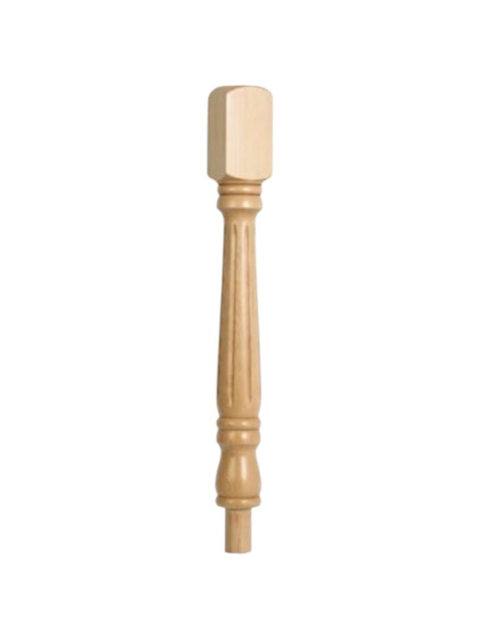 Oak Fluted Georgian Newel Post 90mm x 730mm