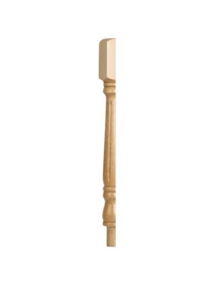 Oak Fluted Georgian HALF Newel Post 90mm x 730mm