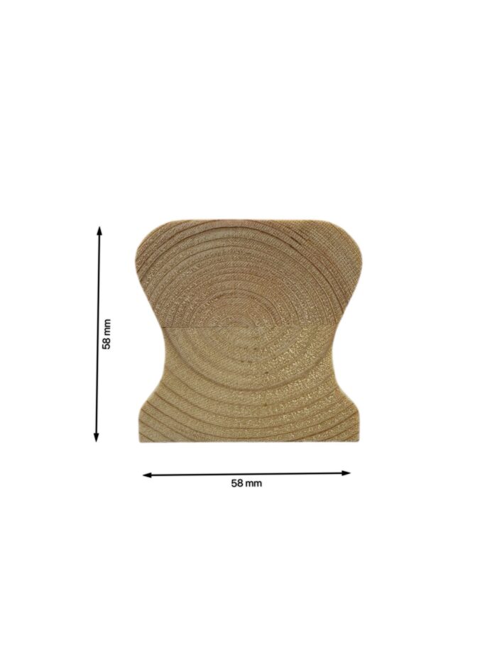 Pine Stair Handrail and Baserail 41mm - In Various Lengths - Image 7