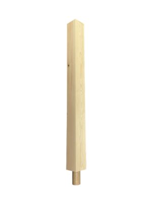 Pine Square Spigot Newel Post 83mm x 1000mm