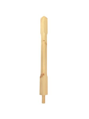 Pine Stop Chamfer Spigot Newel Post 83mm x 790mm