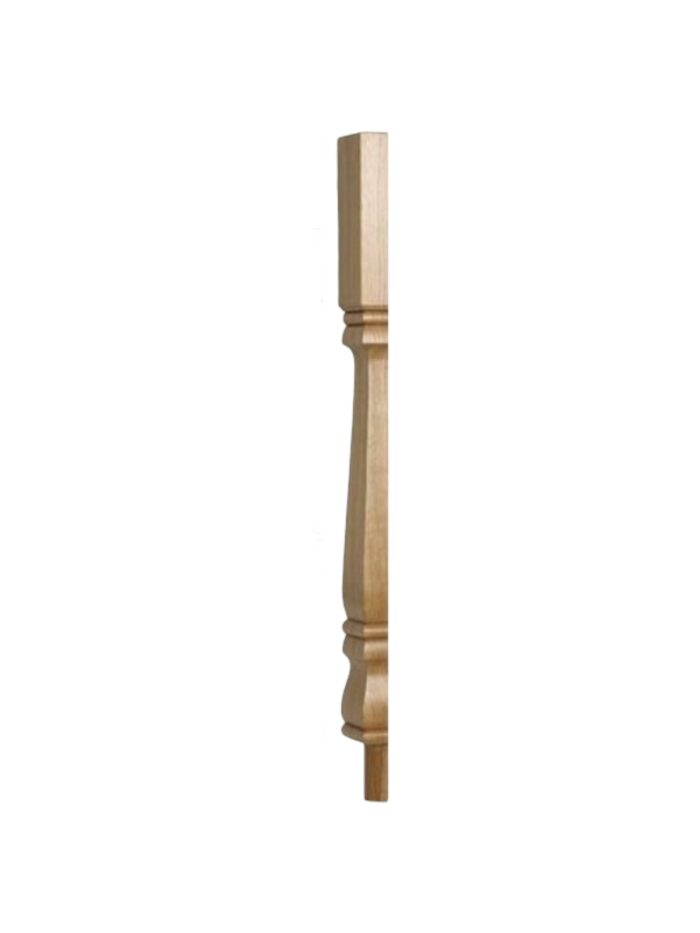 Pine Provincial Square HALF Newel Post 90mm x 790mm