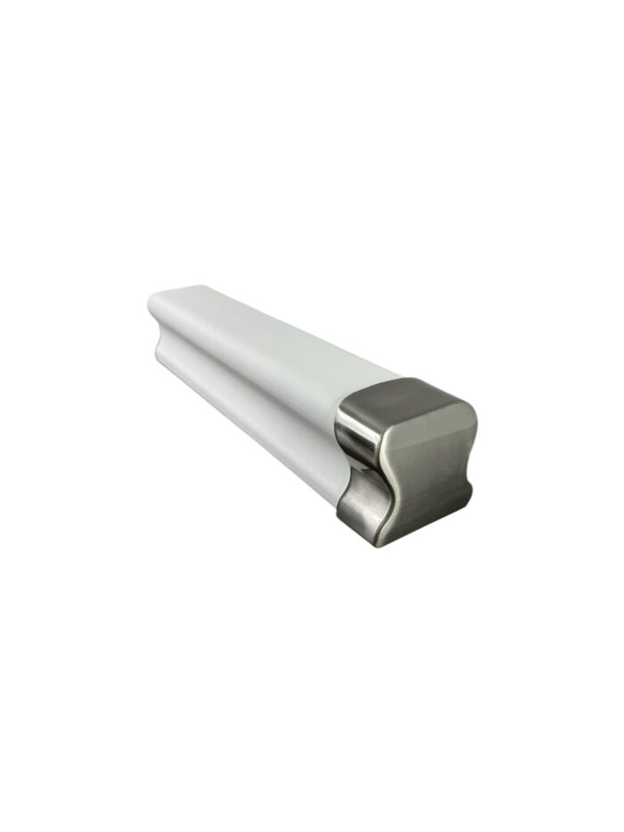 2.4m Traditional White Primed Wall Handrail Kit - Chrome or Brushed