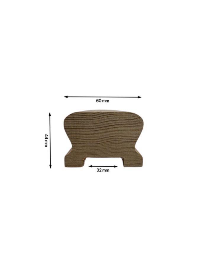 Hemlock Low Profile Handrail and Baserail 32mm - In Various Lengths - Image 3