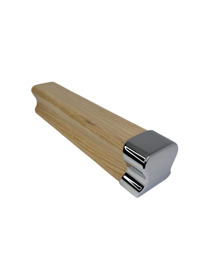 3.0m Traditional Ash Wall Handrail Kit - Chrome or Brushed - Image 3