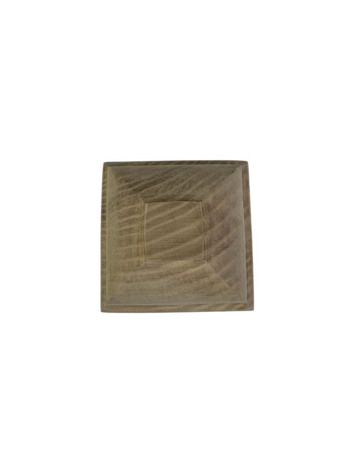 Ash Square Acorn Newel Cap 90mm - Image 3