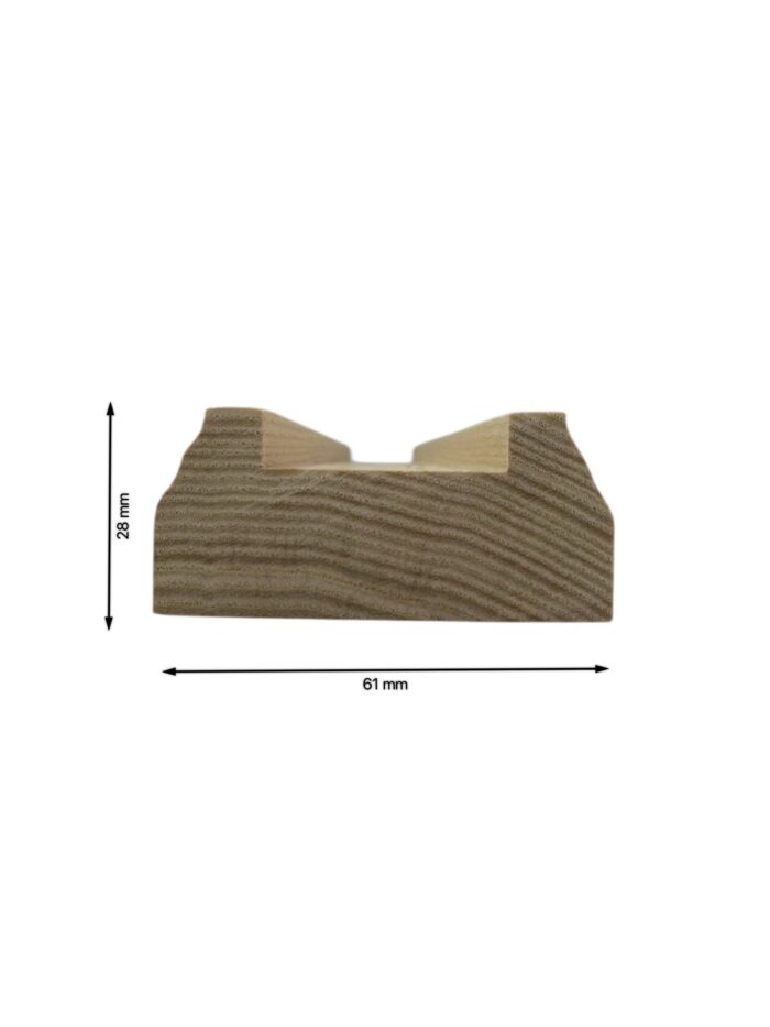 Ash Stair Handrail and Baserail 32mm - In Various Lengths - Image 10