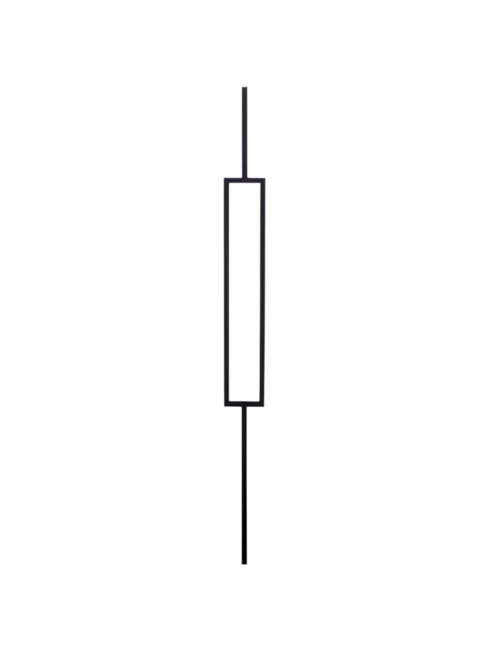 Black Metal Rectangle Spindle