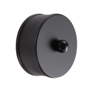 Black 54mm Medium End Caps - 2 Pack