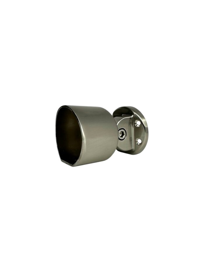 Brushed Nickel 54mm Mopstick Adjustable Handrail Connector - Image 4