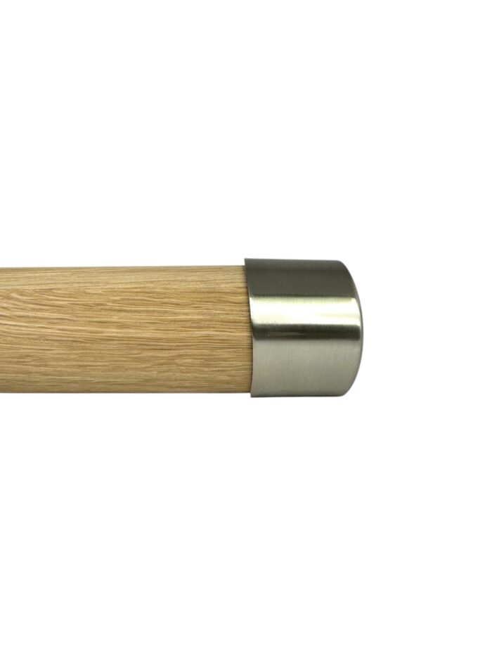 3.6m Mopstick Oak & Chrome or Brushed Nickel Wall Handrail Kit - Image 6