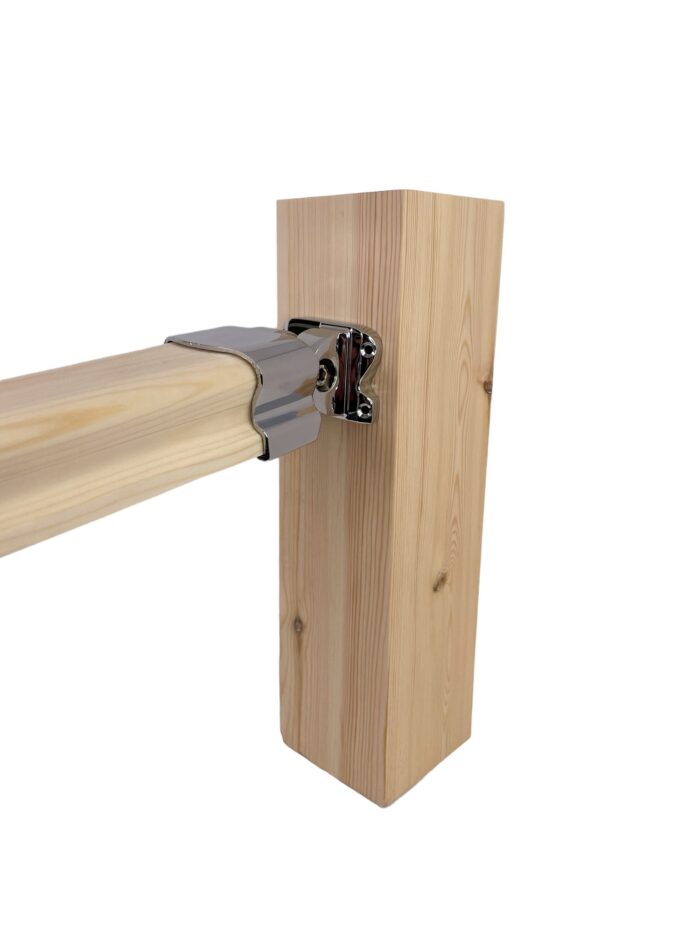 Chrome Low Profile Adjustable Handrail Connector - Image 2