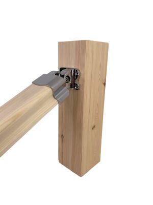 Chrome Low Profile Adjustable Handrail Connector