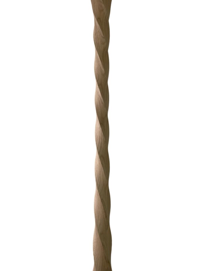 Oak Derbyshire Twist Stair Spindle 41mm x 1100mm - Image 2