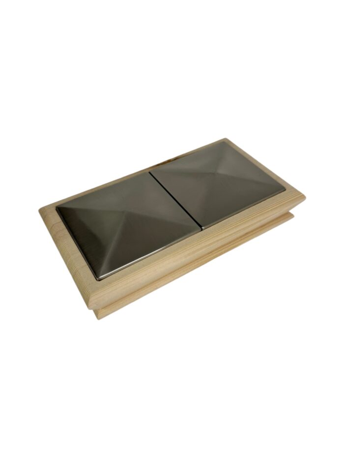 Unique Timber & Double Brushed Pyramid Newel Cap 90mm x 180mm - In Various Timbers - Image 6
