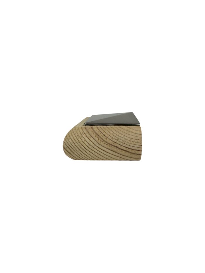 Unique Timber & Brushed Flat HALF Newel Cap - In Various Timbers - Image 6
