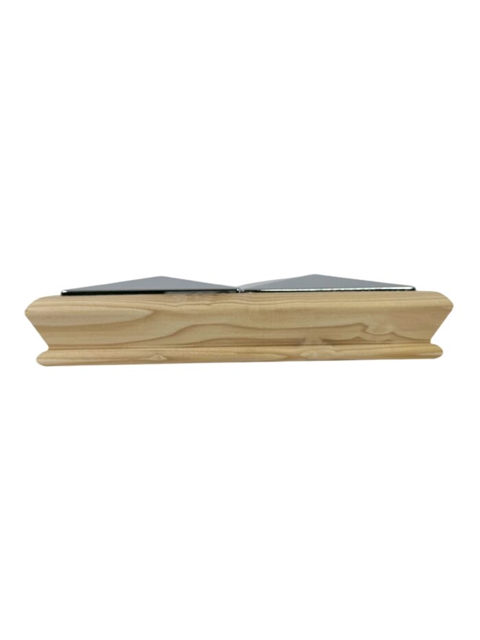 Unique Timber & Double Chrome Pyramid Newel Cap 90mm x 180mm - In Various Timbers - Image 6
