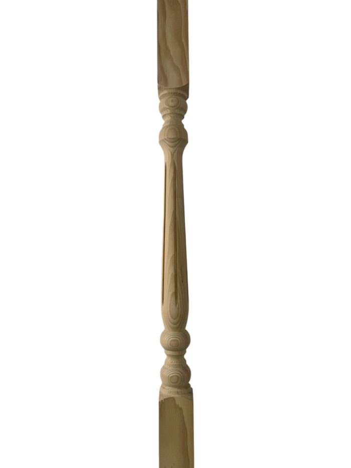 Hemlock Fluted Colonial Stair Spindle 41mm x 1100mm - Image 2