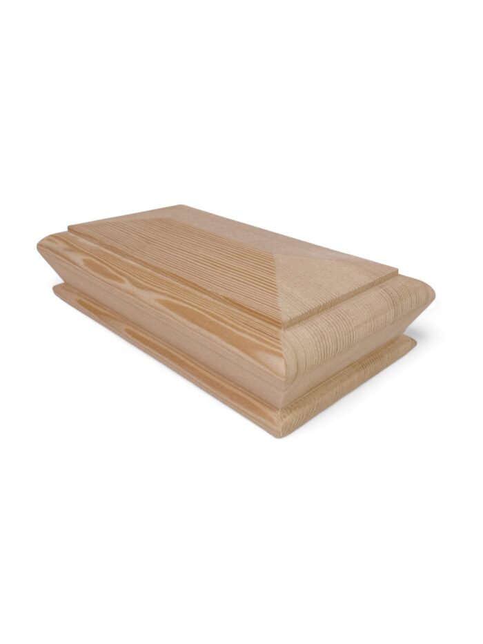 Hemlock DOUBLE Pyramid Newel Cap 90x180mm