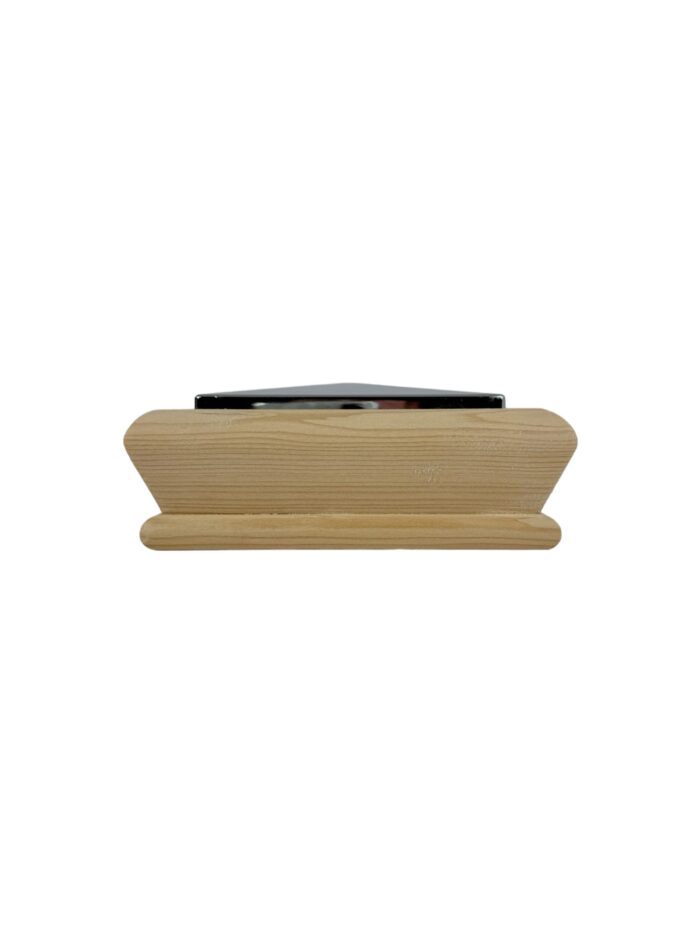 Unique HALF Timber & Chrome Pyramid Newel Cap - In Various Timbers - Image 8
