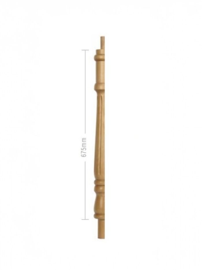 Pine Fluted Georgian HALF Continuous Newel Post 90mm x 675mm - Image 2