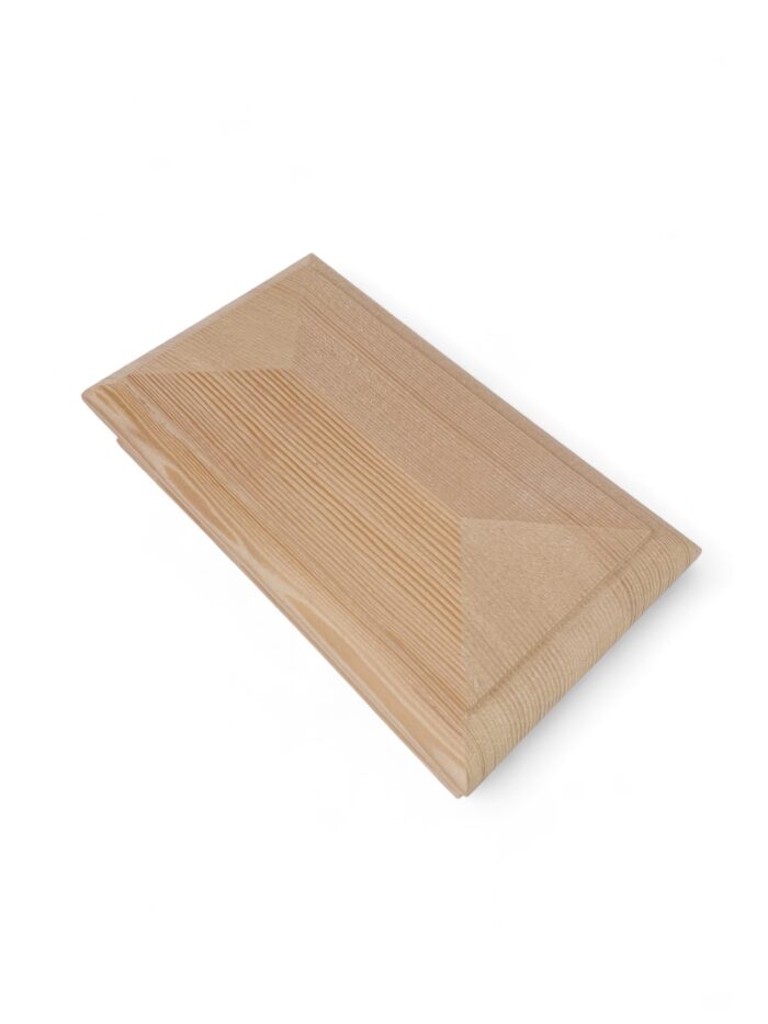 Hemlock DOUBLE Pyramid Newel Cap 90x180mm - Image 2
