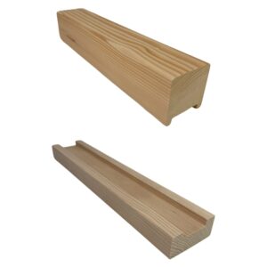 Hemlock Square Handrails and Baserails - In Various Lengths