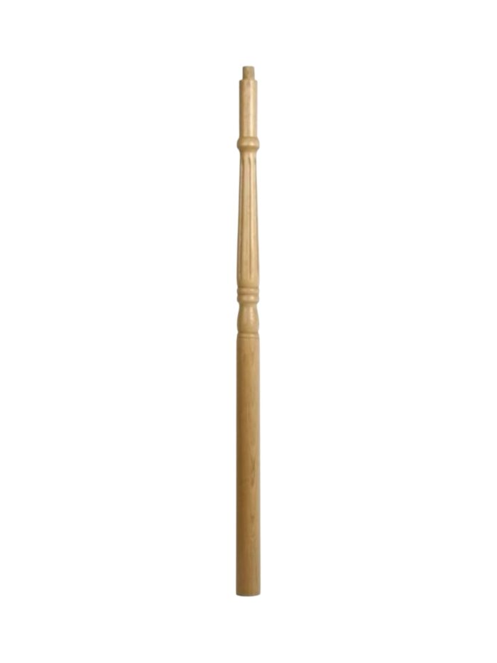 Oak Fluted Georgian Volute Newel Post