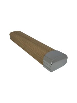 4.2m Solution Oak & Chrome or Brushed Nickel Wall Handrail Kit