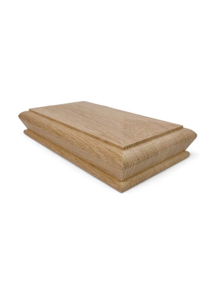 Oak DOUBLE Pyramid Newel Cap 180x90mm - Image 2