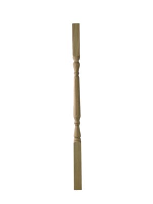 Oak Fluted Oxford Stair Spindle 41mm x 900mm