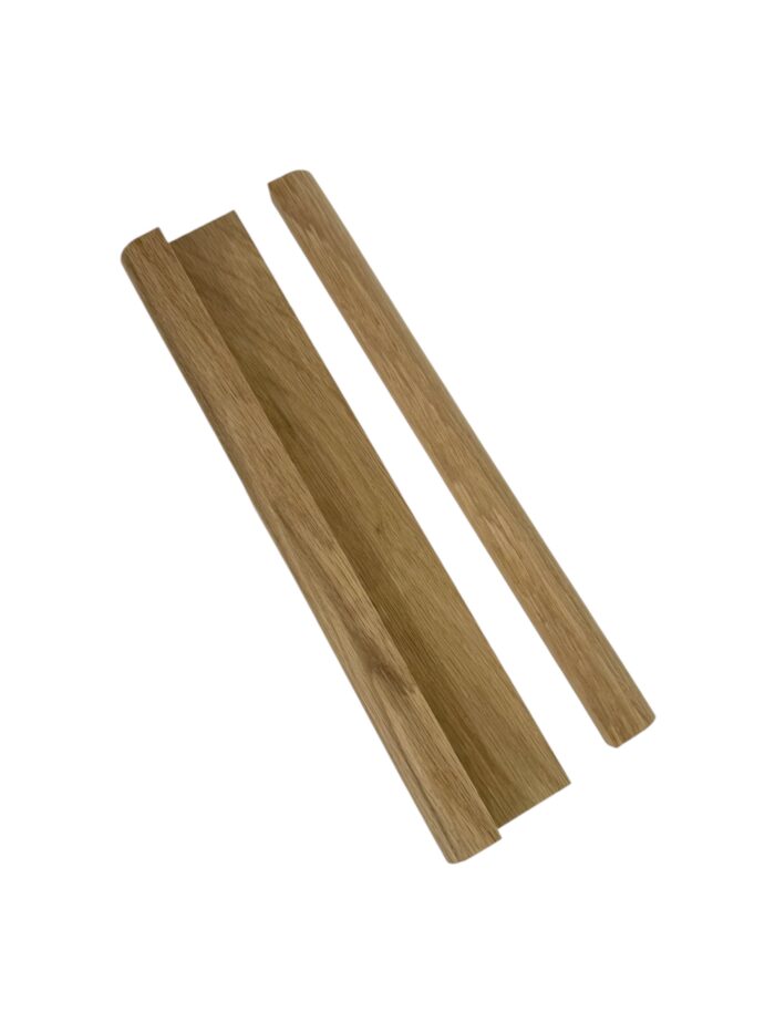 Oak 10mm Glass Handrail and 2-part Baserail - In Various Lengths - Image 6
