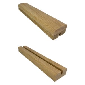 Solution Oak Glass Handrail and Baserail 8mm Groove - In Various Lengths