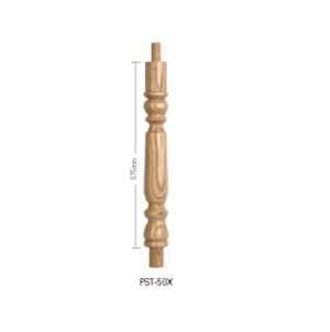Oak Oxford Turned Continuous Newel Post 90mm x 675mm