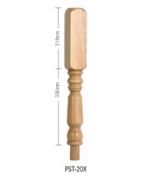 Pine Oxford Block Newel Post 90mm x 710mm