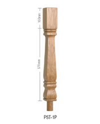 Pine Provincial Square Half Newel Post 90mm x 730mm