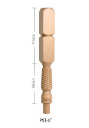 Pine Barley Twist Double Newel Post 90mm x 710mm