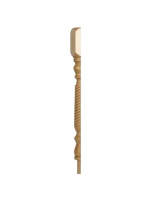 Oak Barley Twist HALF Newel Post 90mm x 730mm