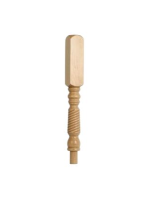 Pine Barley Twist Block Newel Post 90mm x 710mm