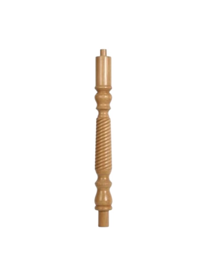 Pine Barley Twist Continuous Newel Post 90mm x 675mm