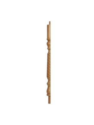 Pine Barley Twist HALF Continuous Newel Post 90mm x 675mm