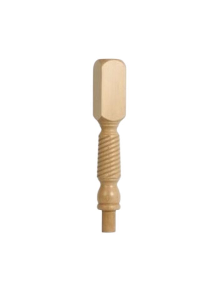 Pine Barley Twist Pulpit Newel Post 90mm x 500mm