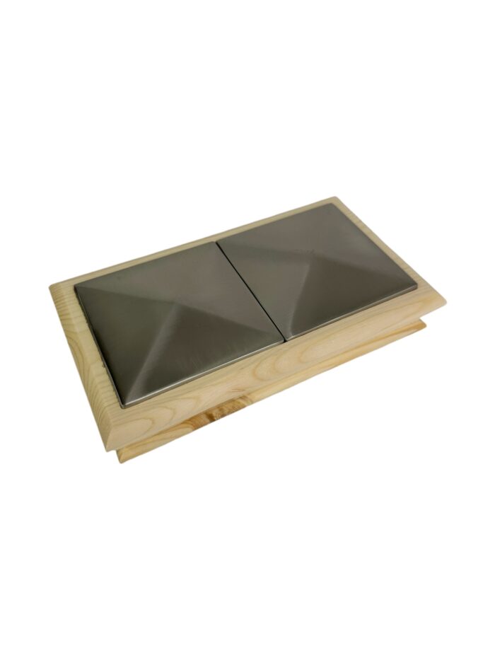 Unique Timber & Double Brushed Pyramid Newel Cap 90mm x 180mm - In Various Timbers - Image 9
